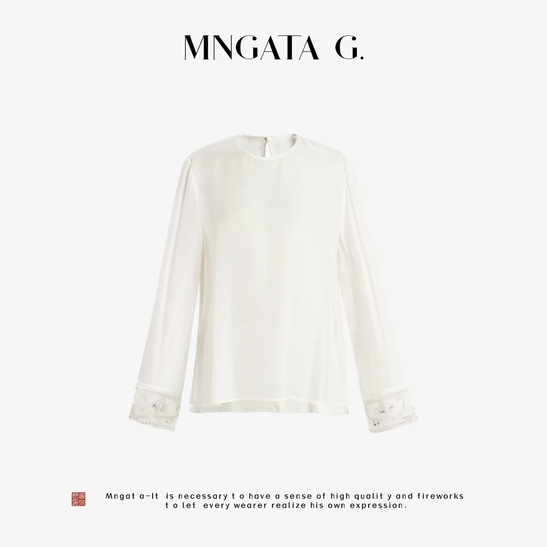 MNGATA G.宫小妍 【明月向晚】桑蚕丝秋冬新中式中国风上衣5040963