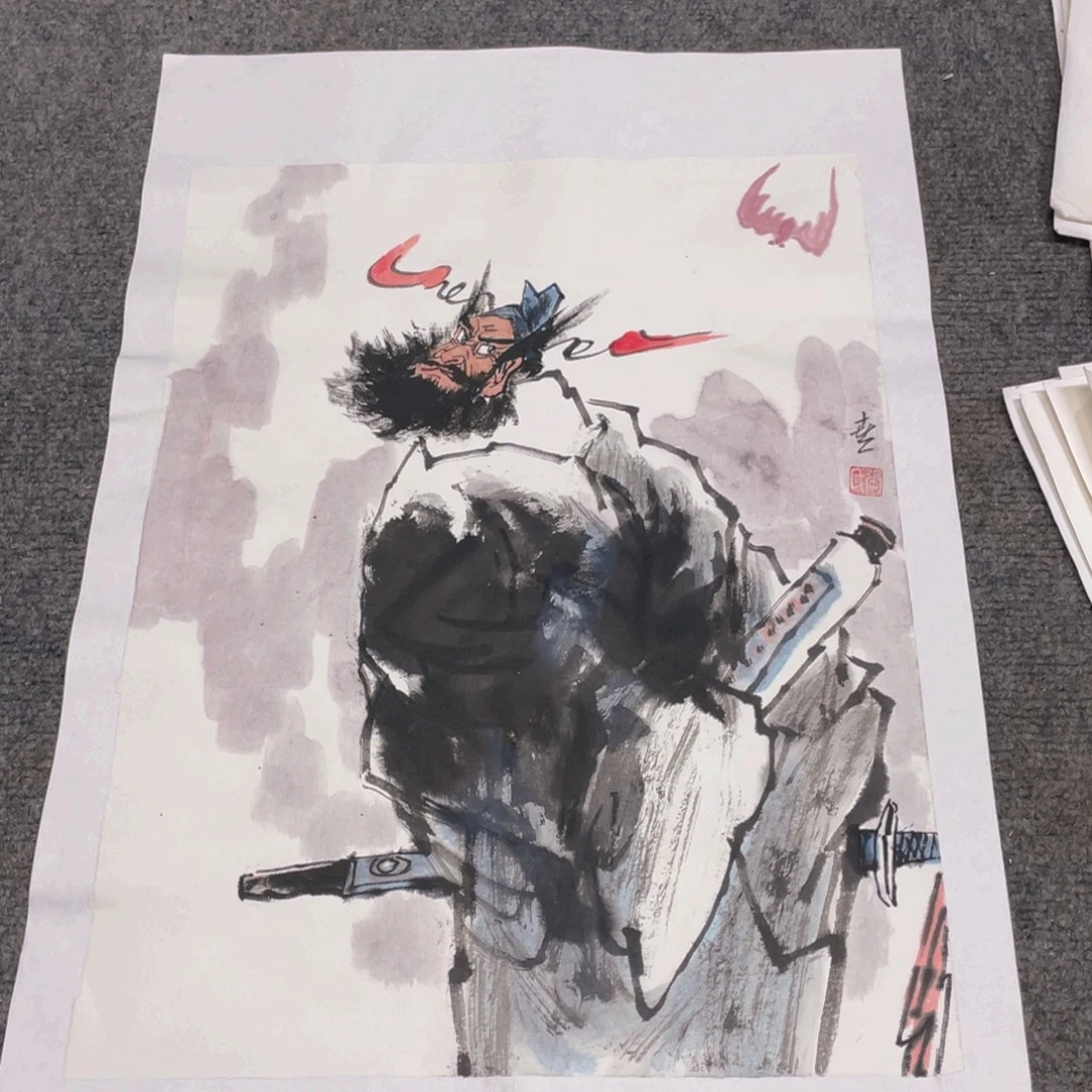 国画1.4平尺纯手绘国画作品