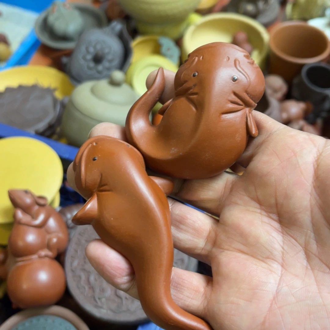 紫砂茶宠紫砂瑕疵