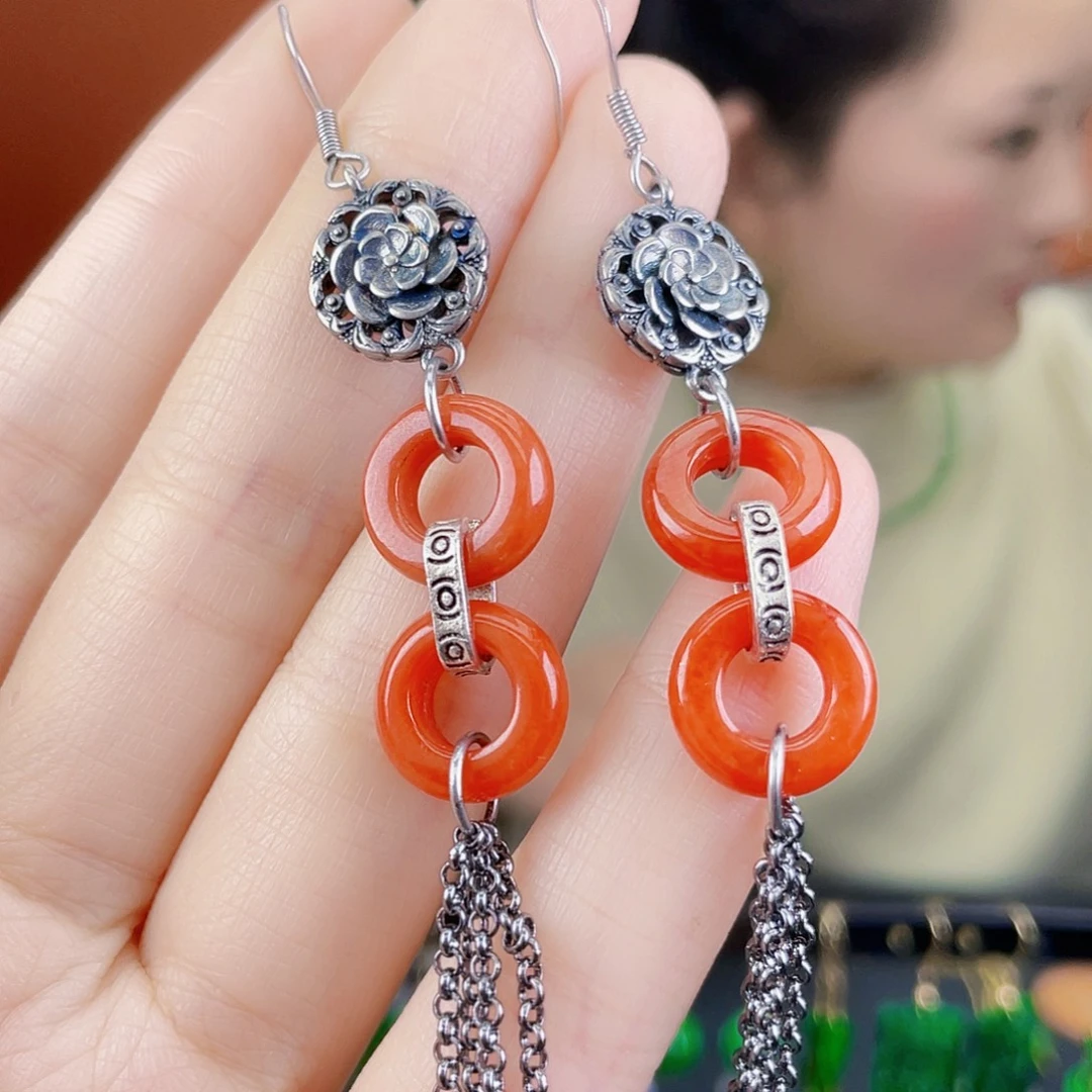 翡翠未镶嵌耳饰饰品