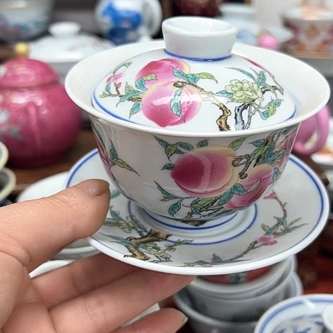 杯子景德镇陶瓷盖碗