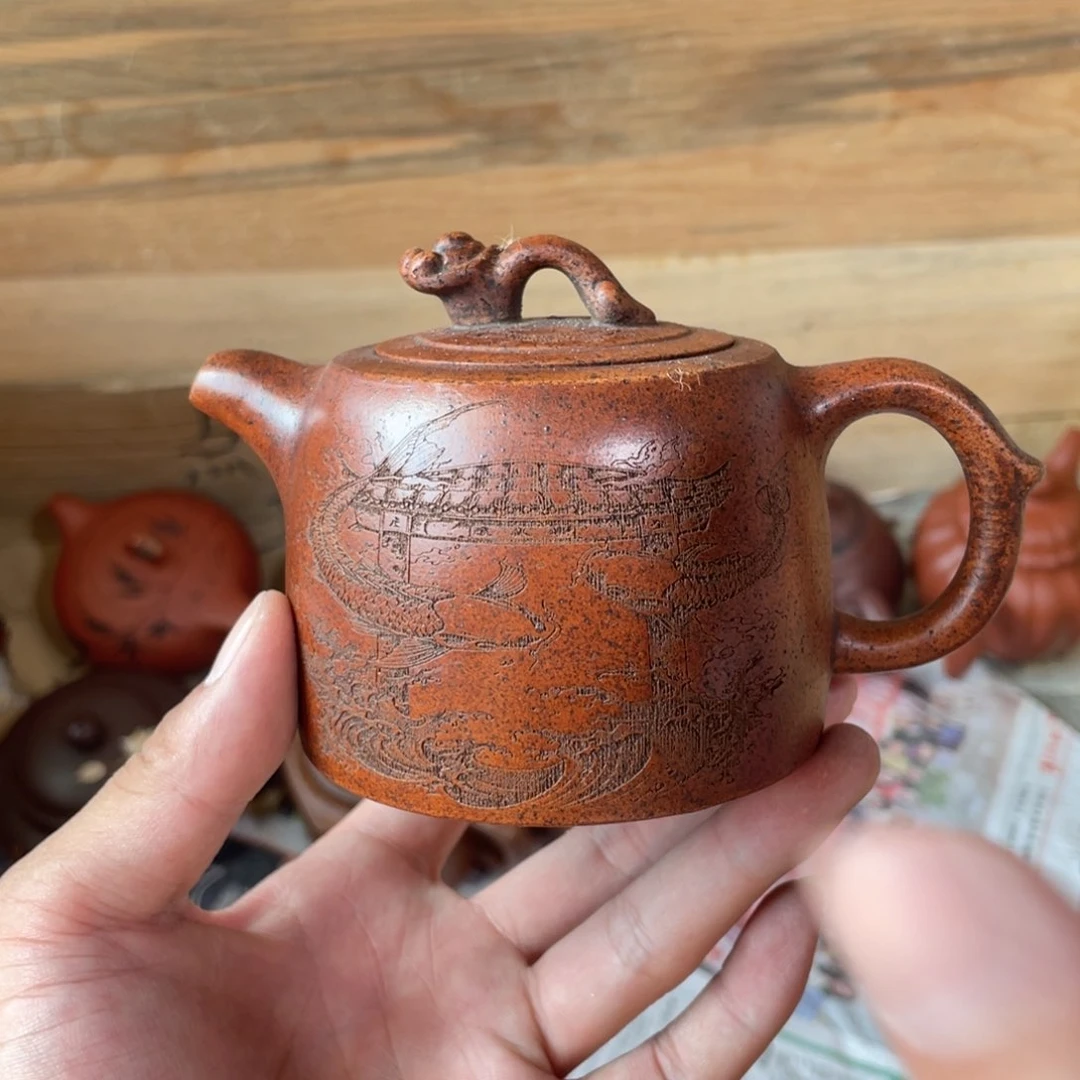 茶壶紫砂老厂紫砂壶一件。