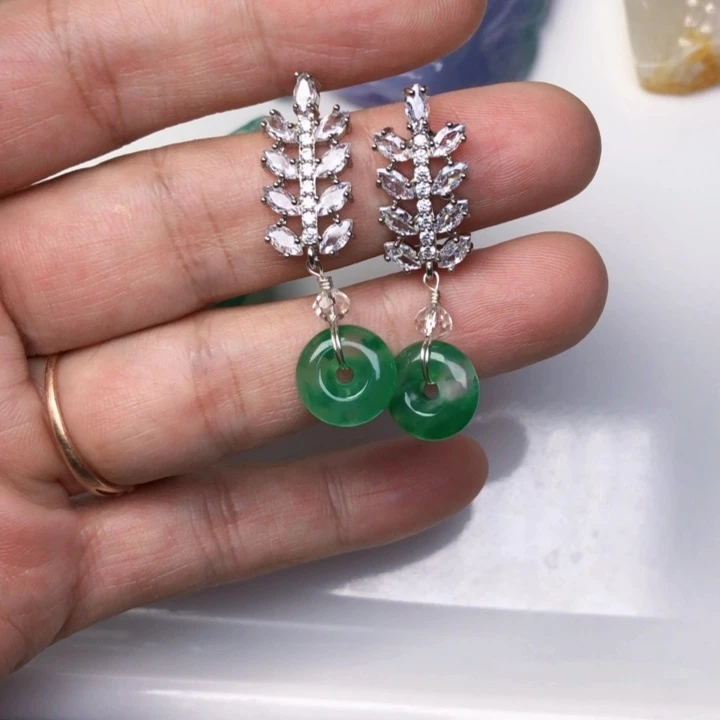 颈饰未镶嵌翡翠缅甸天然翡翠吊坠牌子珠子平安扣