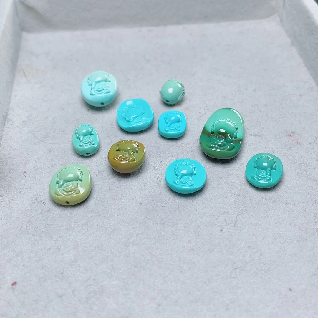 念***悠绿松石未镶嵌珠宝奇石