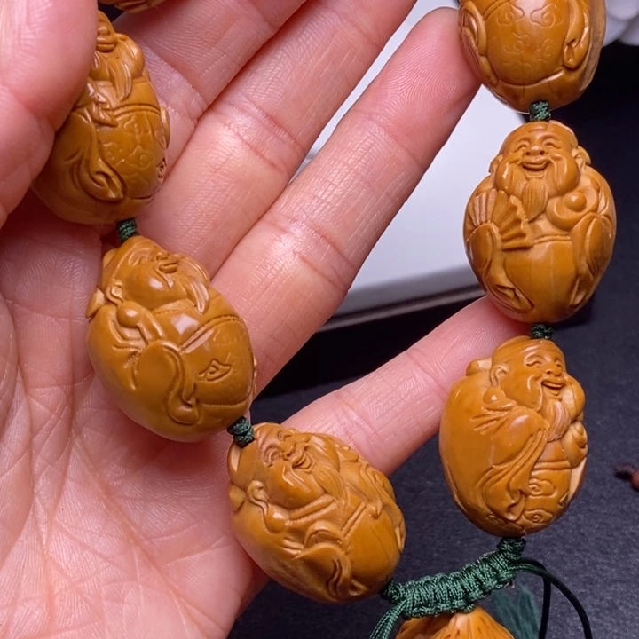 流***颜橄榄核手串橄榄核