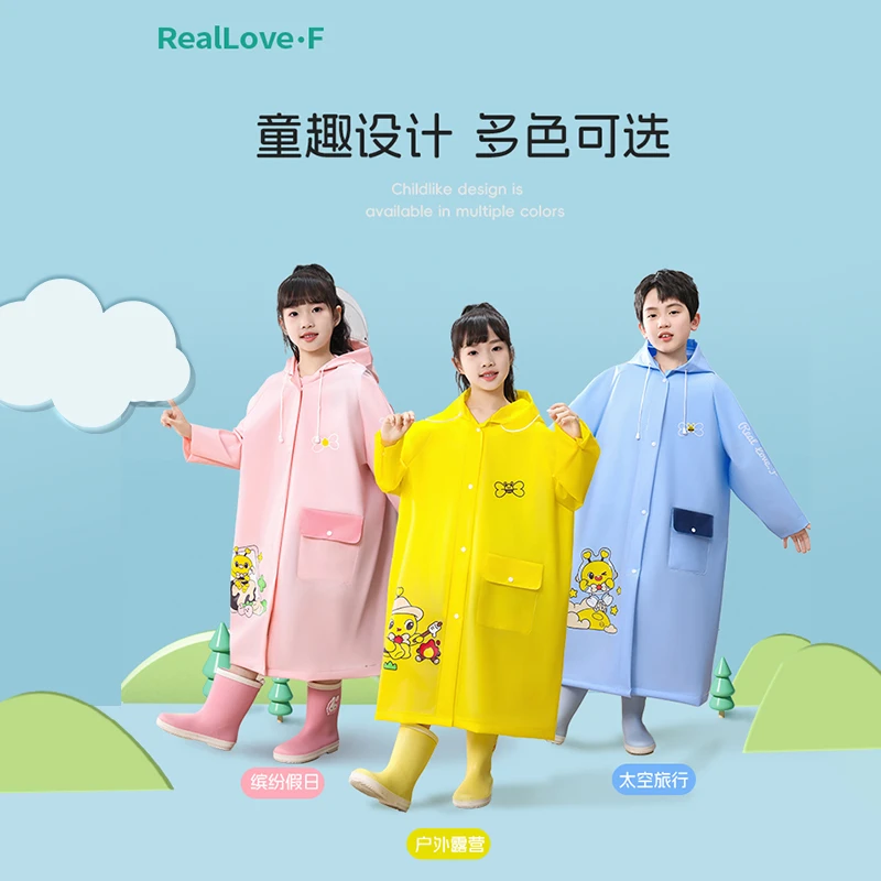 新款学生雨衣带书包位全身长款防暴雨女童男生户外上学专用雨披