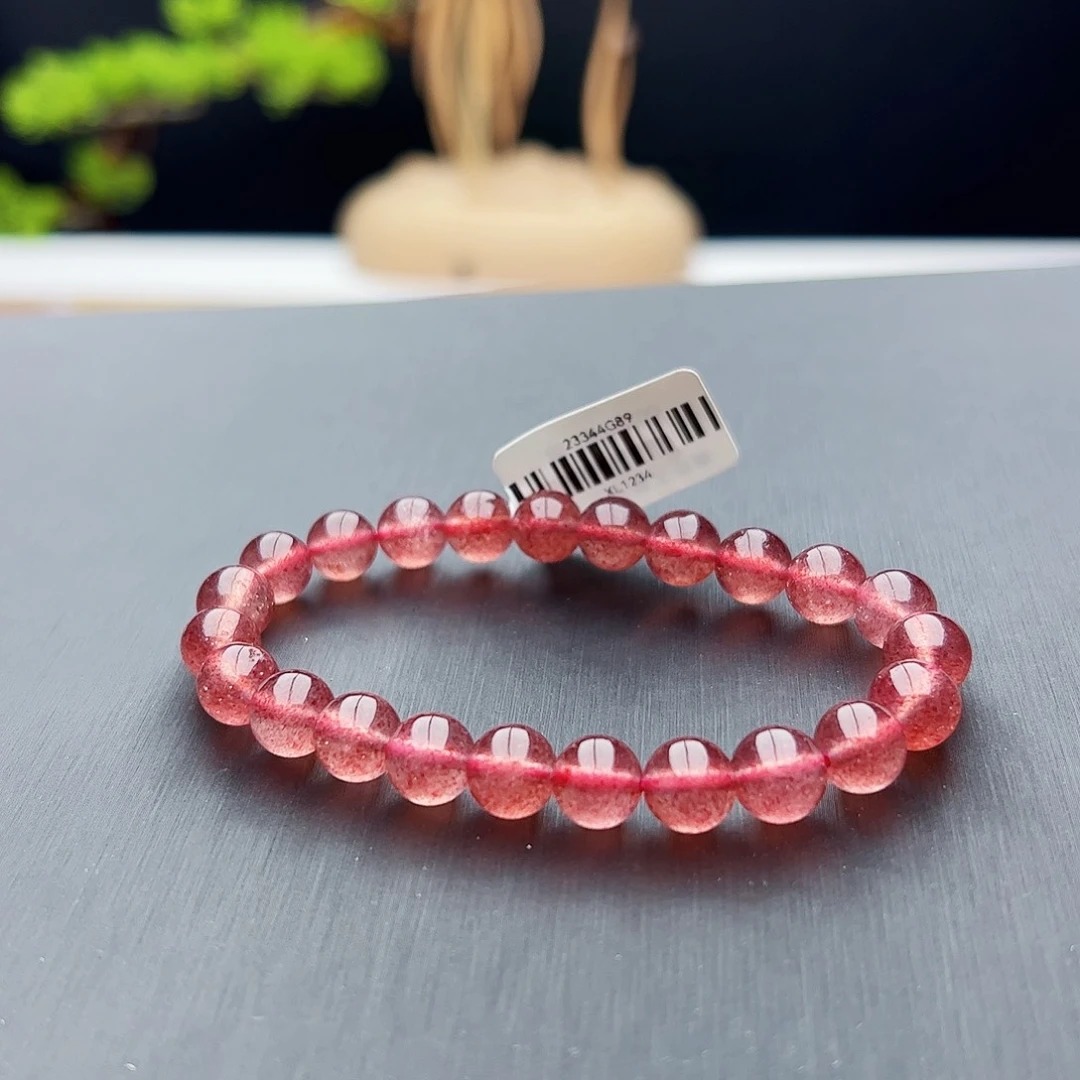 水晶手链未镶嵌草莓8mm
