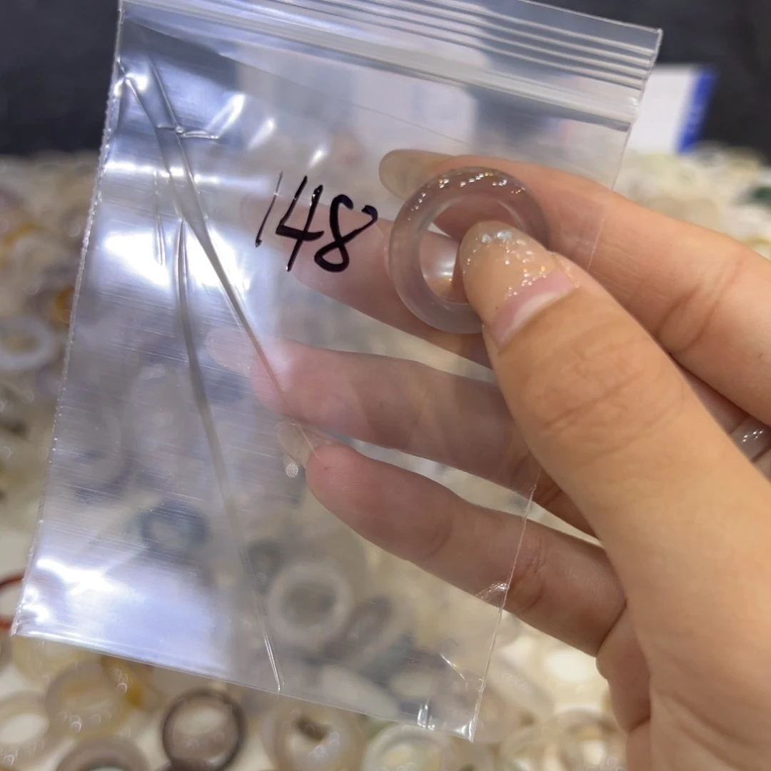 玛瑙/玉髓戒指合金148港9