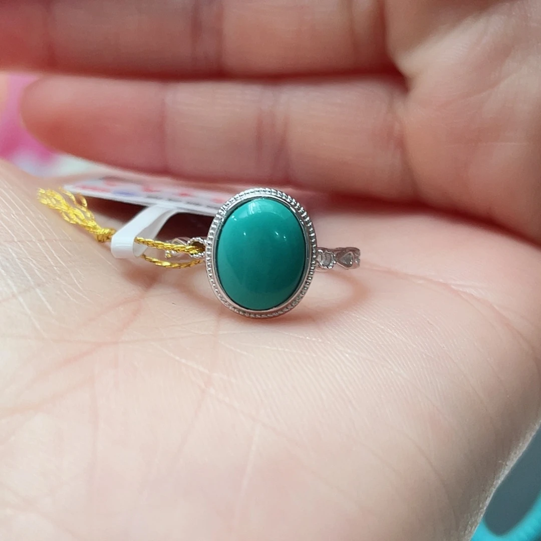 绿松石颈饰银S925镶嵌