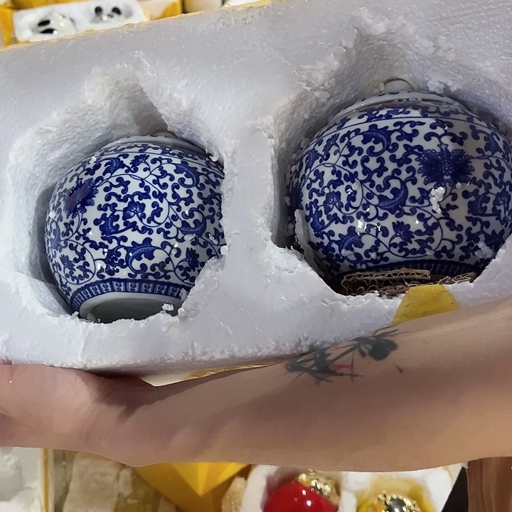 罐陶瓷茶叶罐密封罐家用摆件