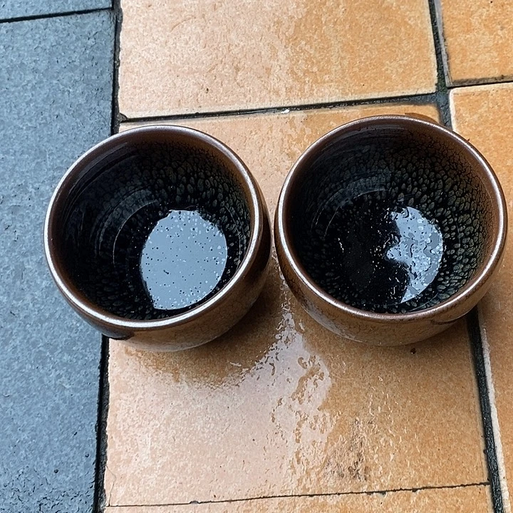 弍***吆茶盏建盏鹧鸪斑两个