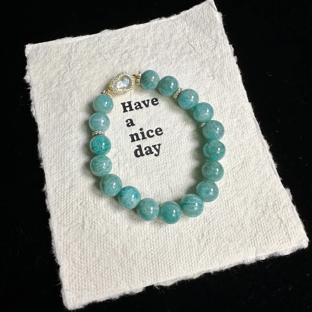 【心愿】10mm老矿天河石 多样性发一