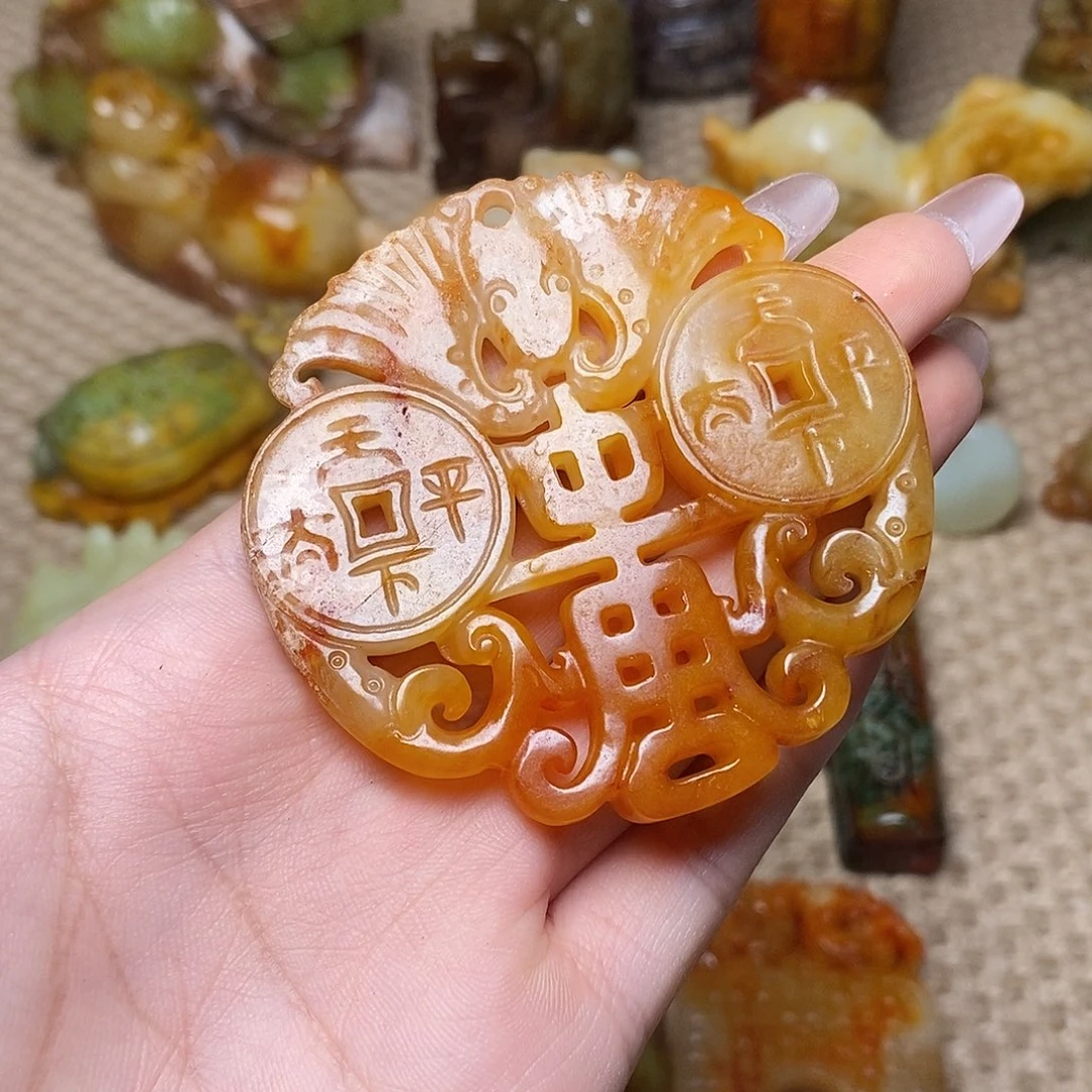 未镶嵌蛇纹石玉颈饰