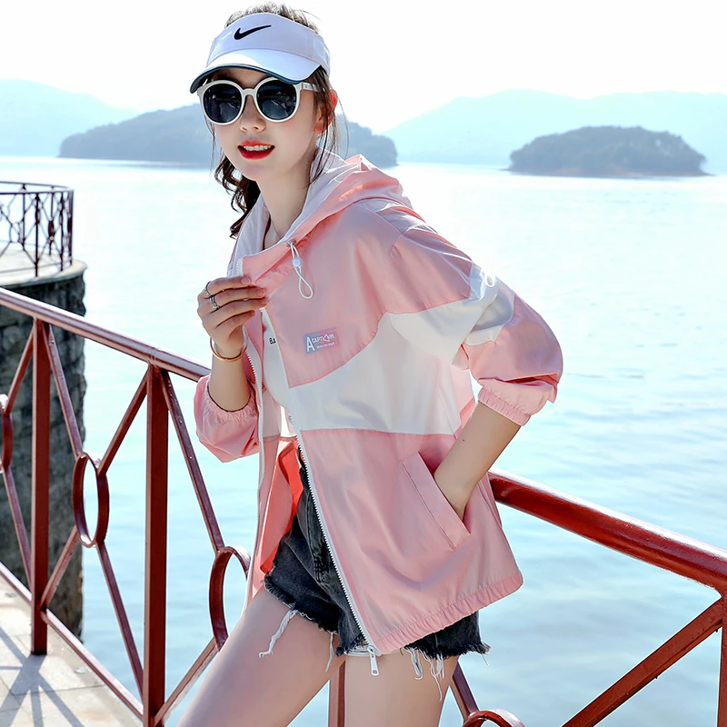 2025年新款韩版宽松时尚休闲百搭减龄显瘦大码防晒衣女开衫薄外套