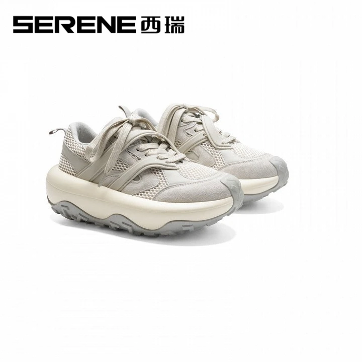 西瑞老爹鞋女款厚底增高休闲鞋潮流百搭时尚坦克轮胎鞋舒新款