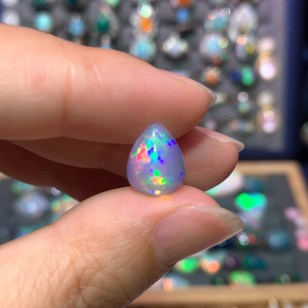 欧泊银S925镶嵌裸石定制