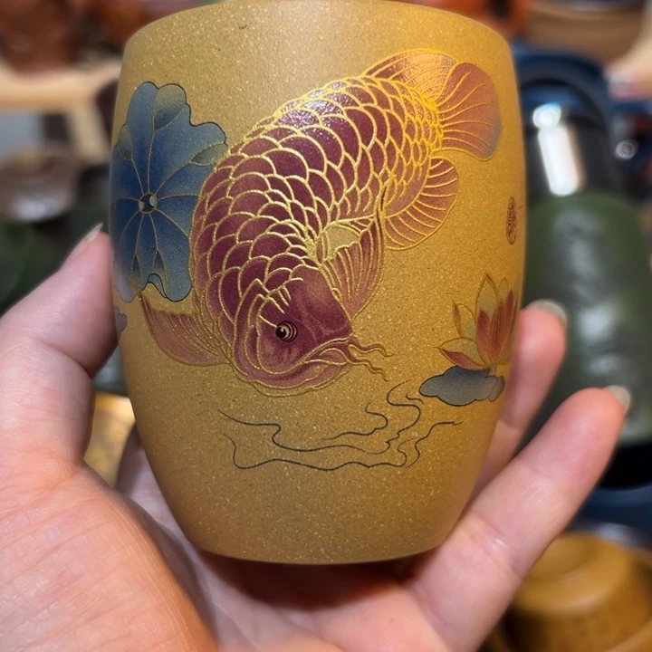 茶杯紫砂宜兴紫砂主人杯