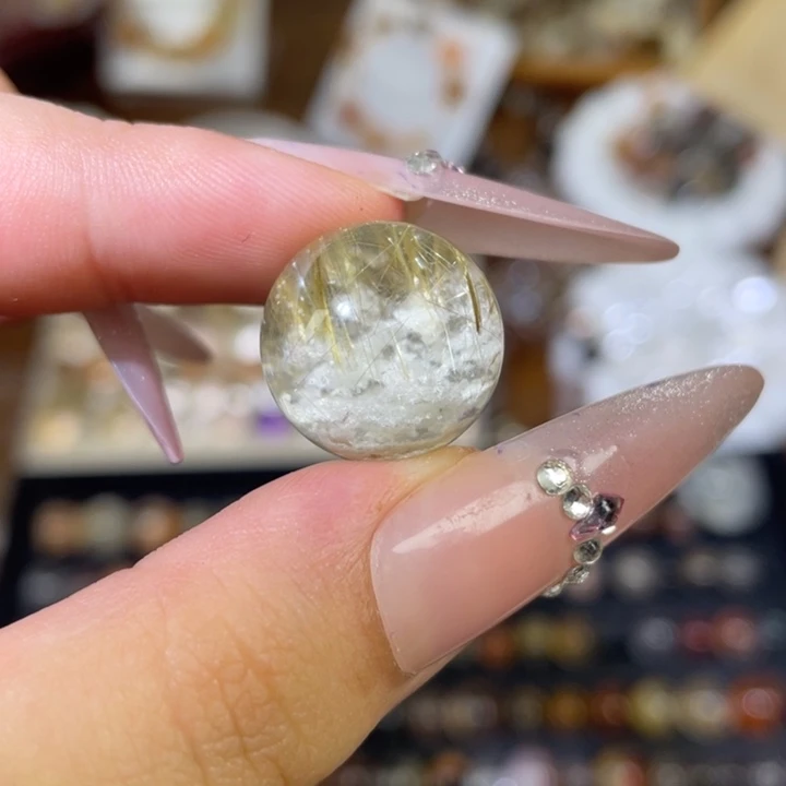 水晶未镶嵌手链白幽灵+金发