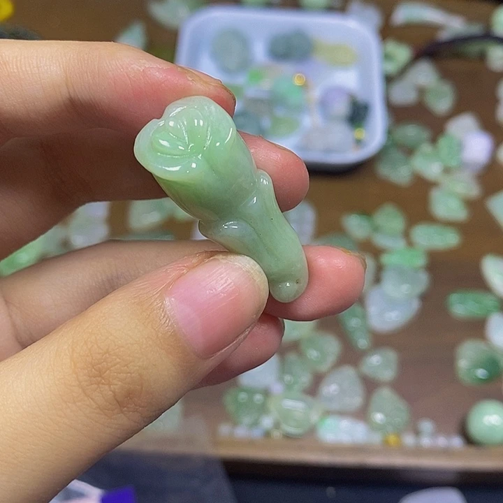 翡翠散珠天然缅甸翡翠A货