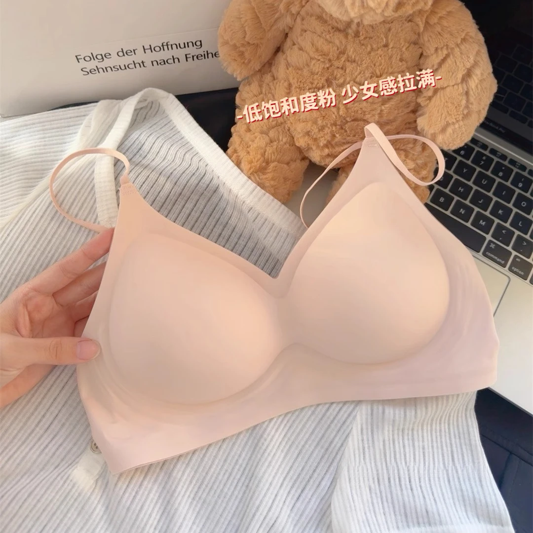舒适软支撑无痕奶皮外扩显腰细内衣女漫画胸小胸聚拢固定手掌杯E