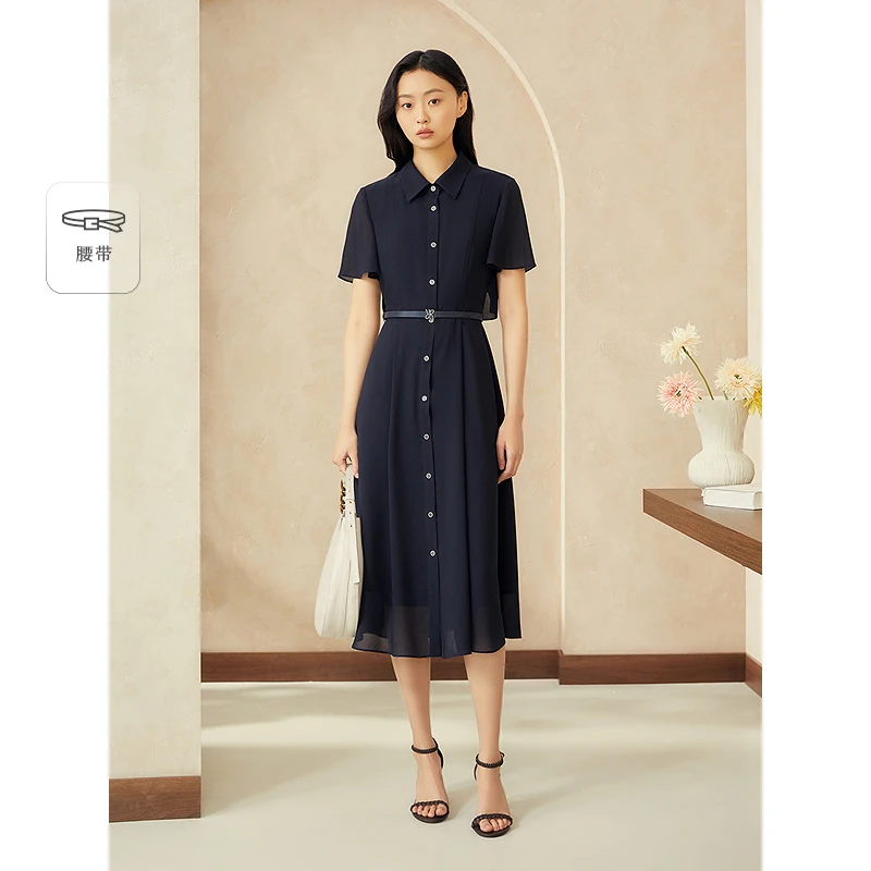 YINER音儿专选2025夏季新款收腰显瘦气质连衣裙8C65205506