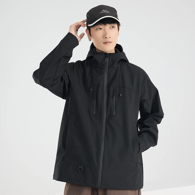 【新品！常规版】秋冬男女款三合一户外防风防泼水运动连帽冲锋外套