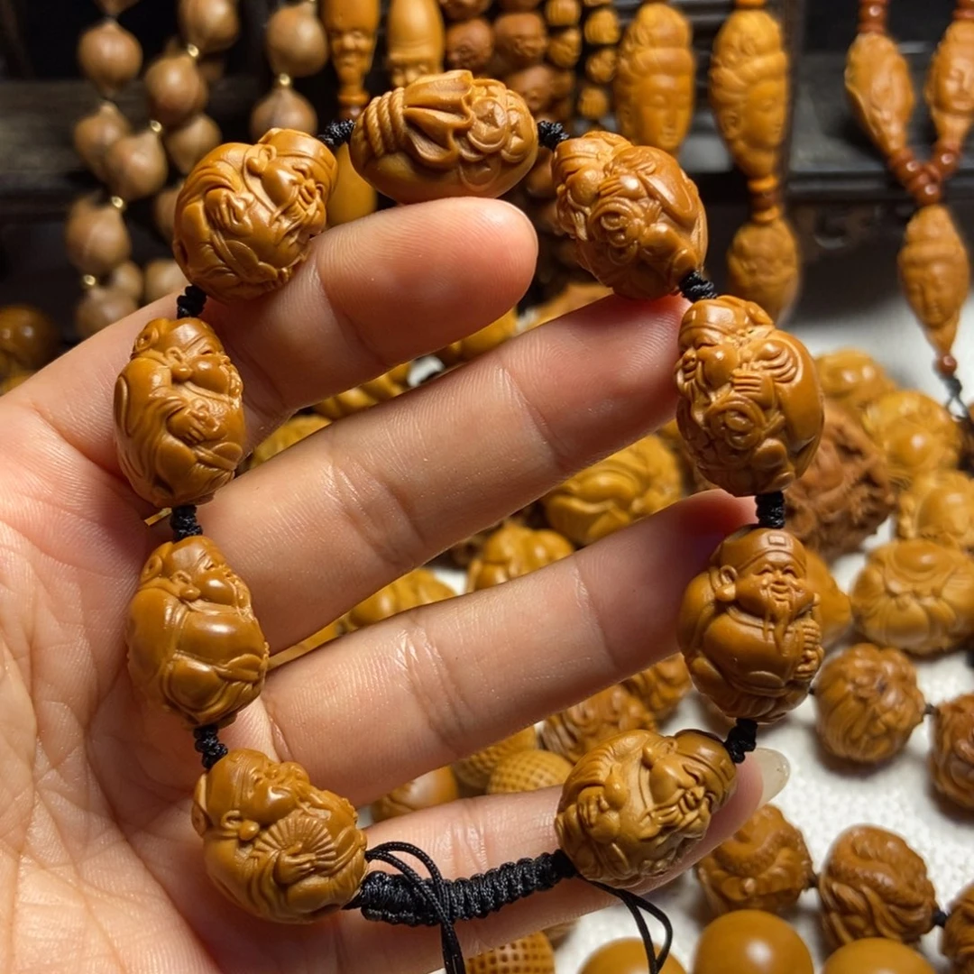 【闪购商品】橄榄核手串/手链官帽财神1.56有色差