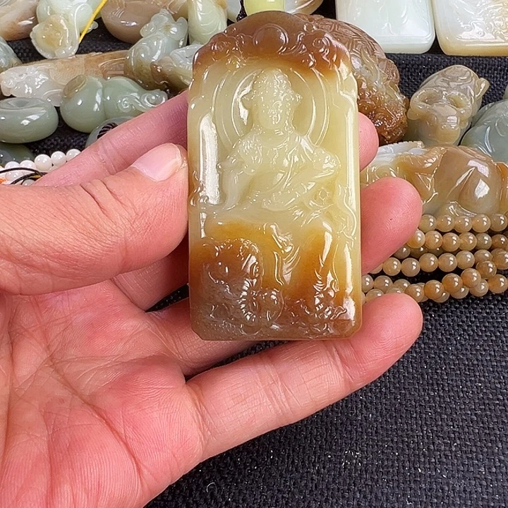 用***1和田玉未镶嵌吊坠(不含链)