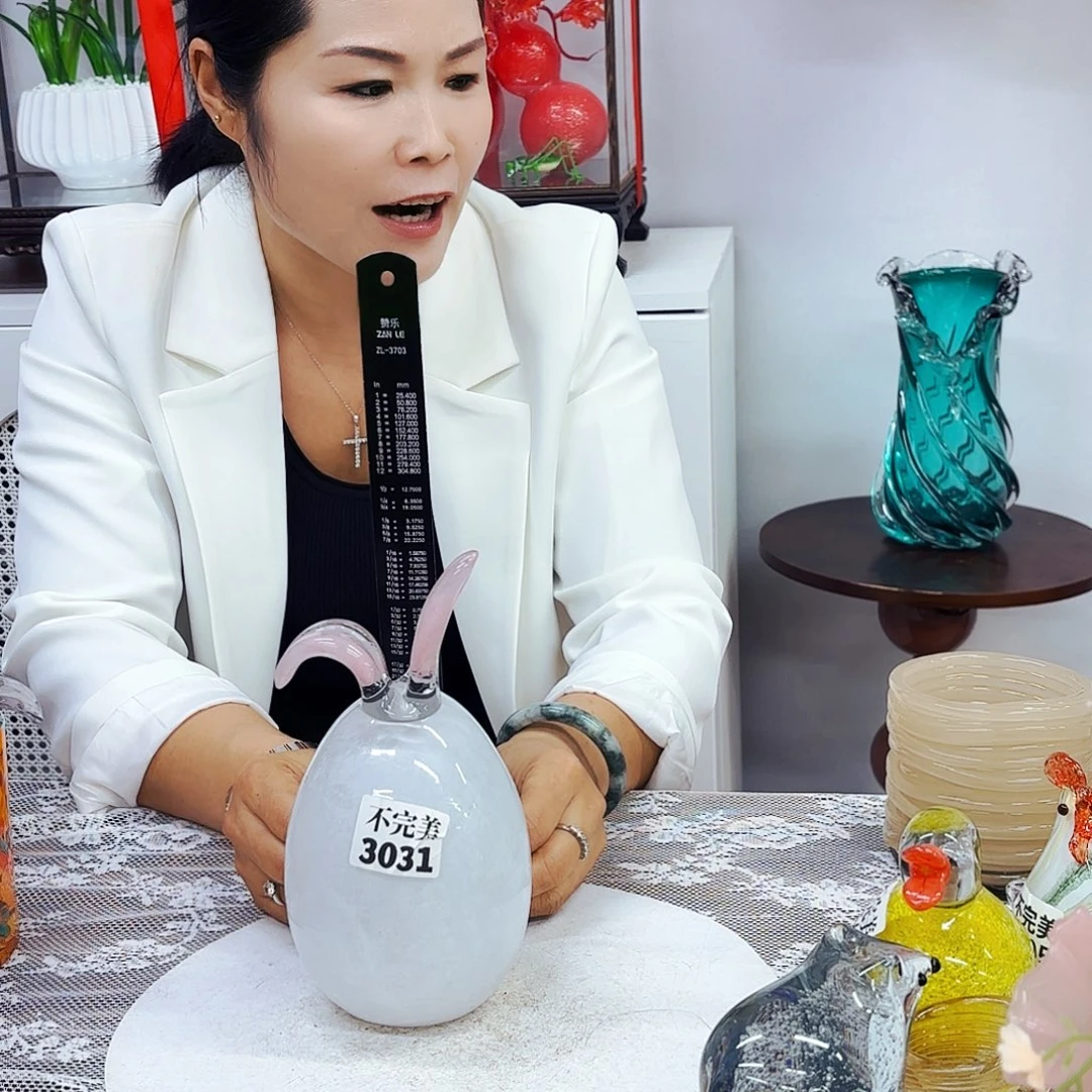 兔子3031 安妮琉璃摆件不完美