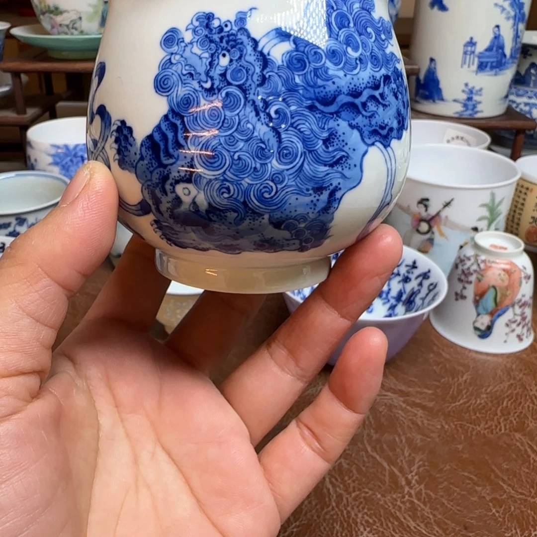 陶摆件今天晚上的月亮很美啊