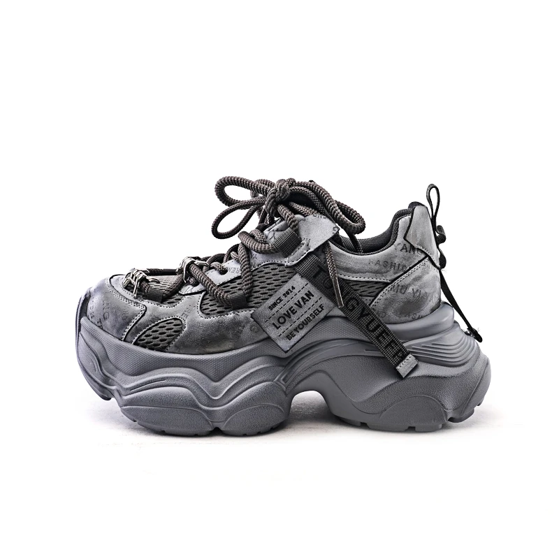 Lovevan/艾典范2025/系带老爹鞋潮流女鞋时尚休闲002614/002615