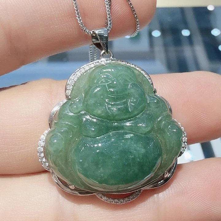 翡翠未镶嵌颈饰天然翡翠吊坠