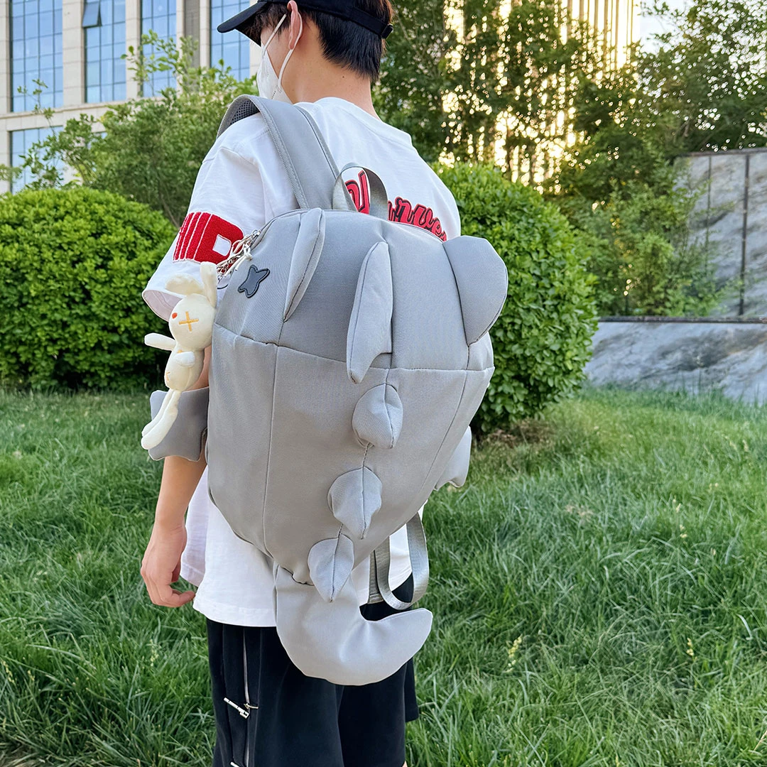 蜥蜴包学院风减负韩版防盗双肩书包森系休闲athflow风骑行包