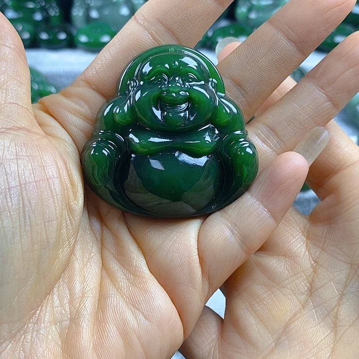 和田玉（碧玉）未镶嵌吊坠(不含链)48