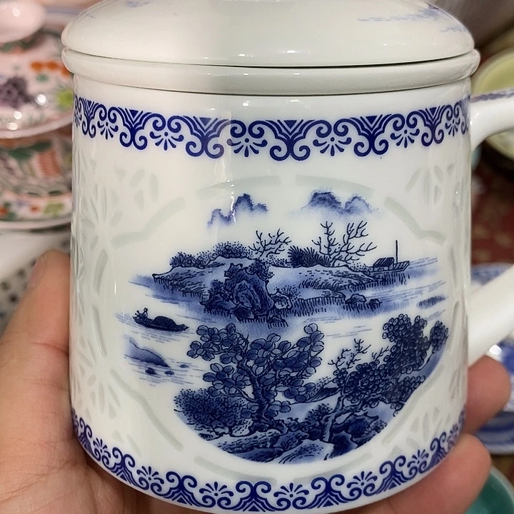 陶摆件景德镇陶瓷主人杯2345