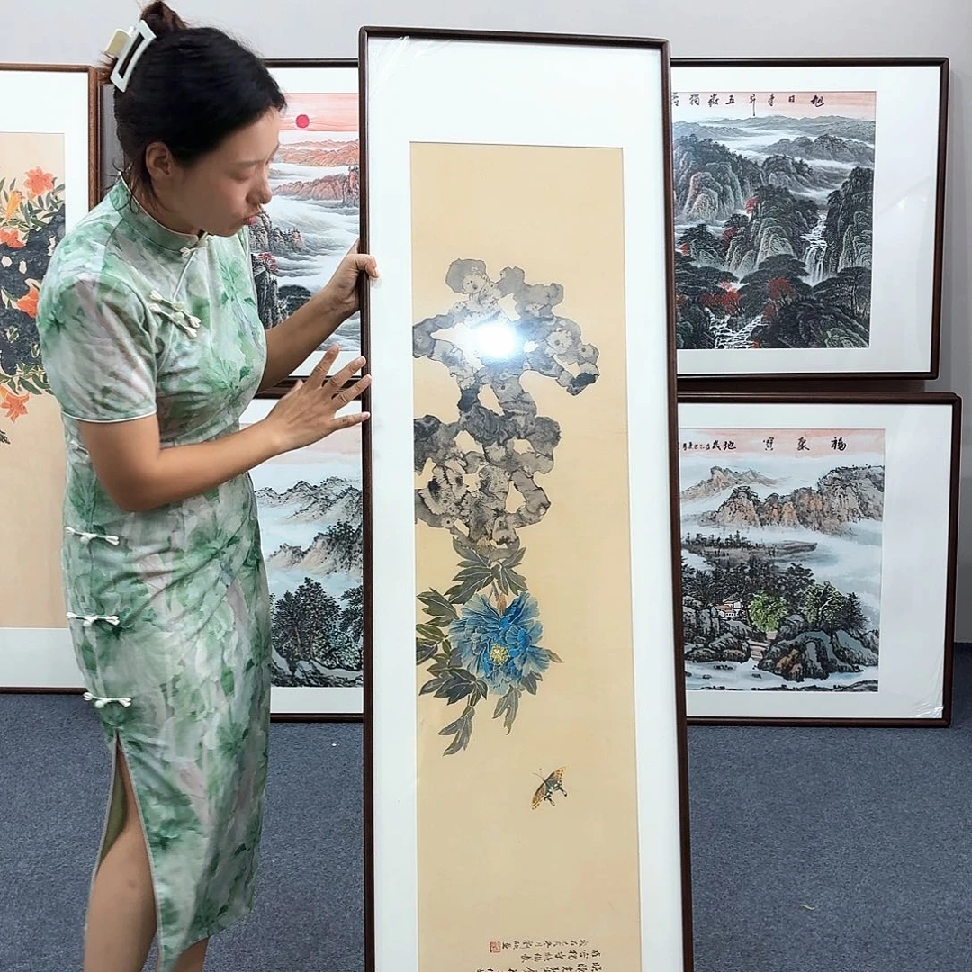 国画手绘作品160×45尺寸