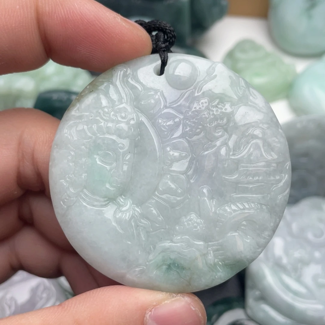 翡翠未镶嵌吊坠(不含链)