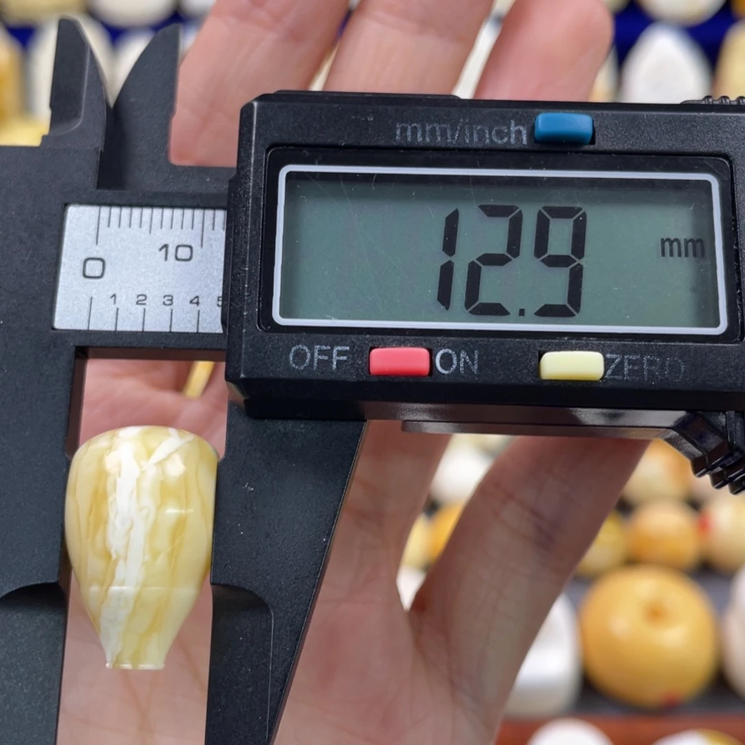 蜜蜡裸石未镶嵌琥珀蜜蜡三通配饰