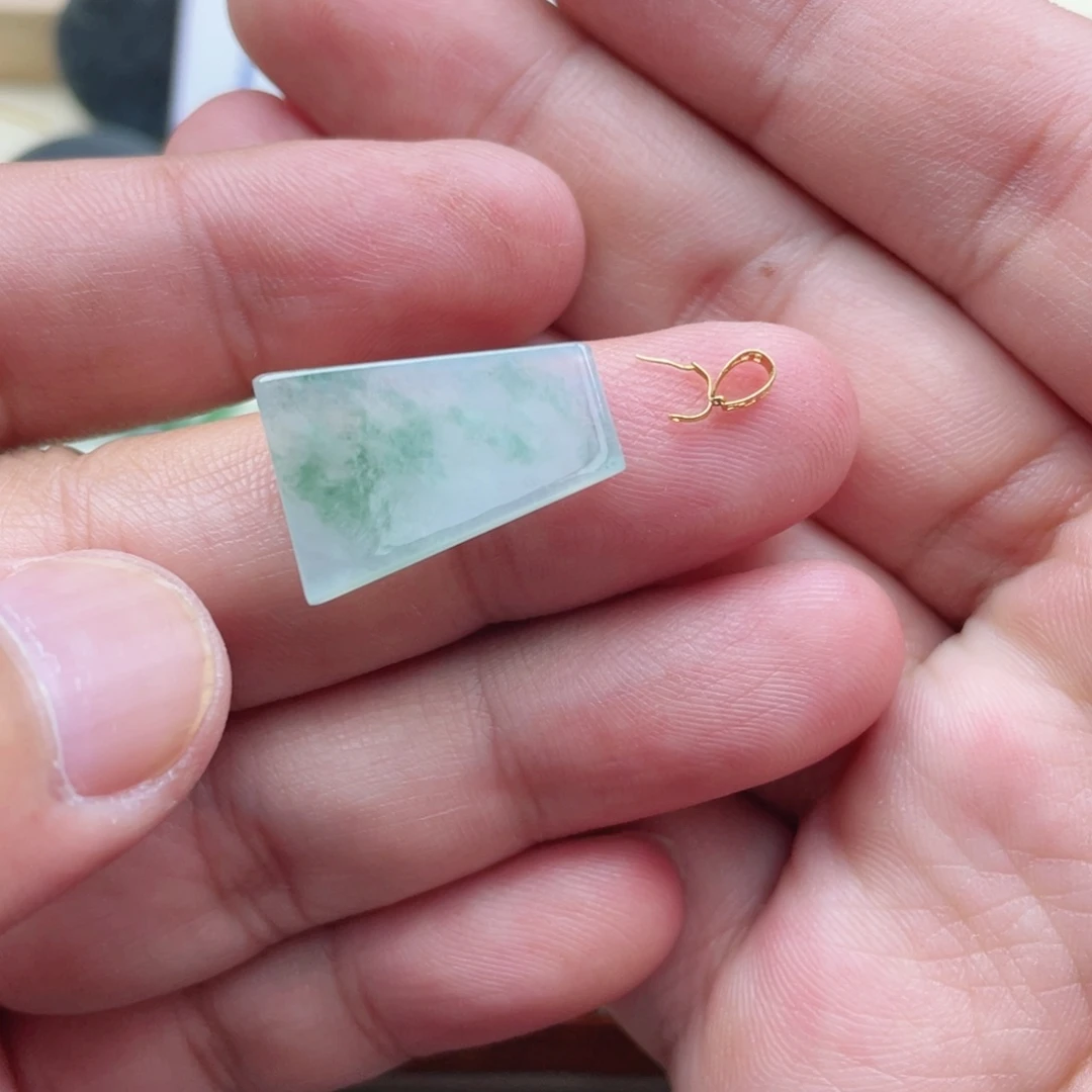 ＆***3定制翡翠18K金镶嵌翡翠