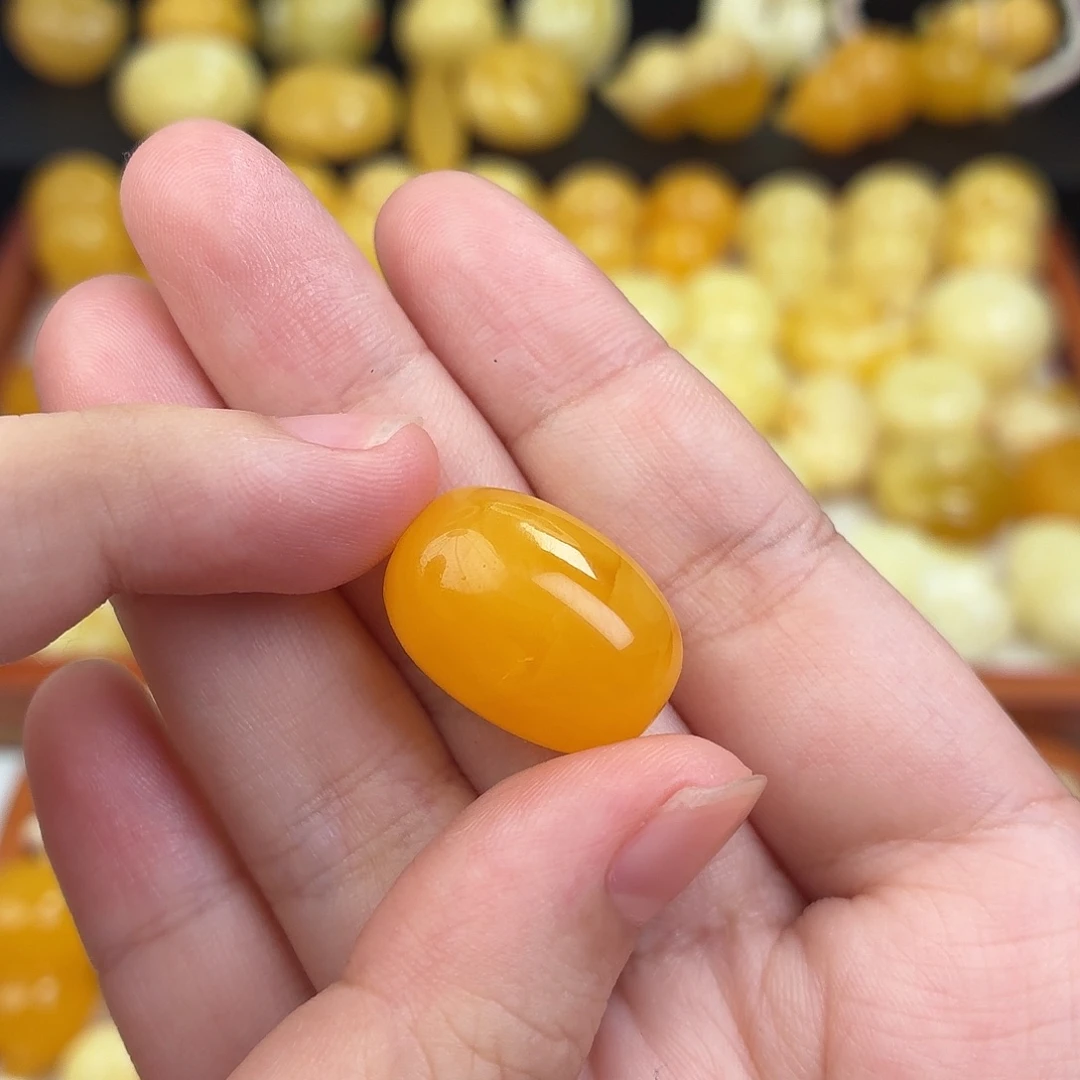 蜜蜡未镶嵌毛衣链蜜蜡