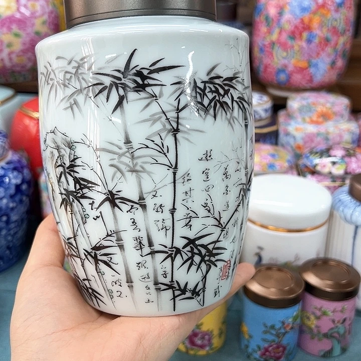 瓷片茶叶茶叶罐密封