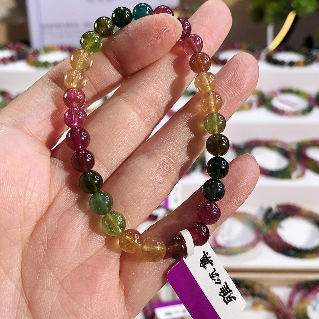 手串未镶嵌碧玺G2637素圈颜色微差