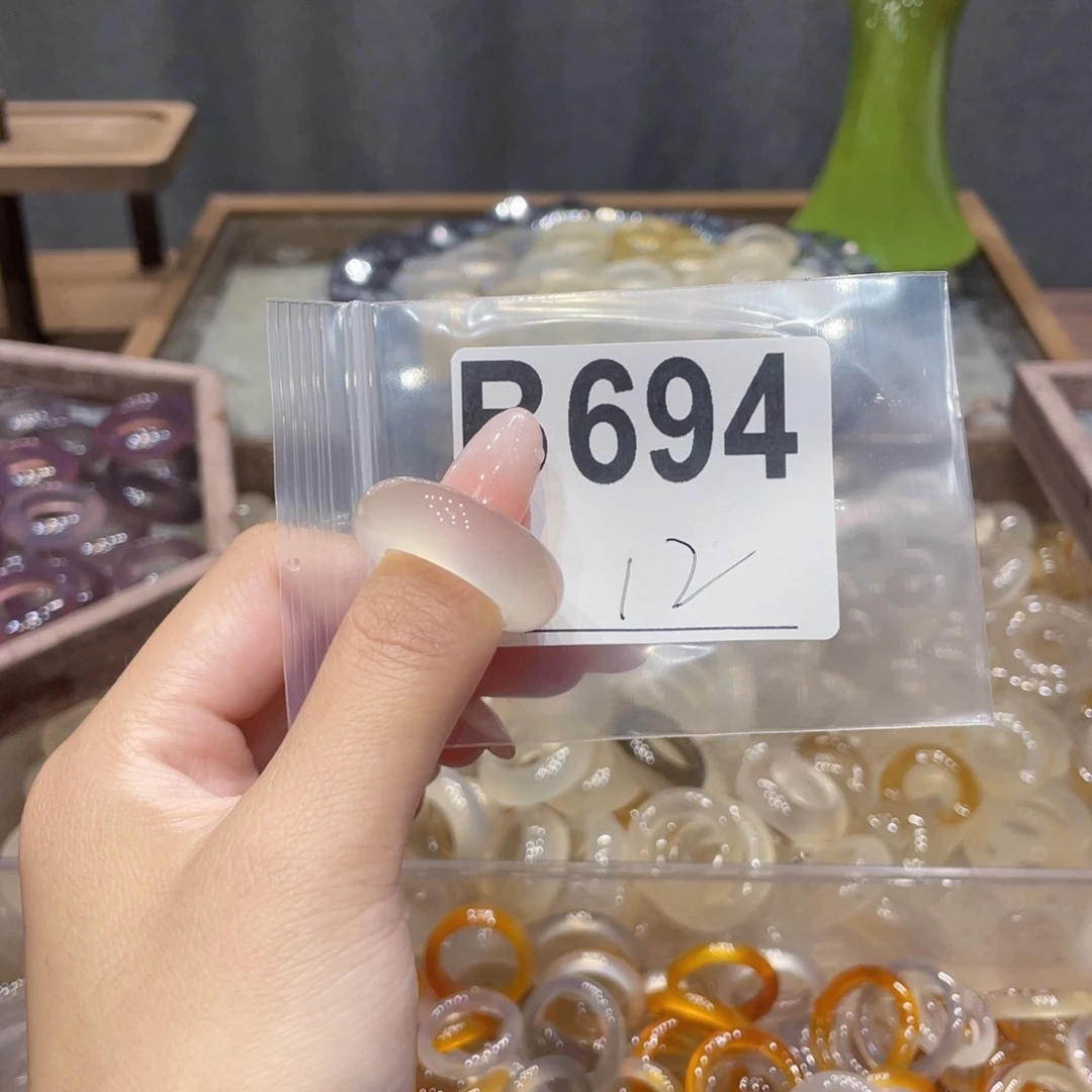 玛瑙/玉髓未镶嵌戒指694