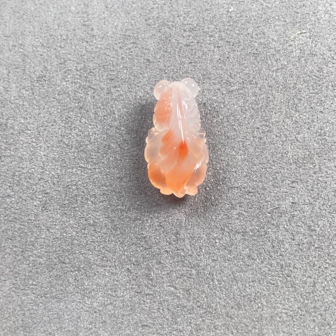 南红玛瑙金鱼加万能扣未镶嵌陌**开