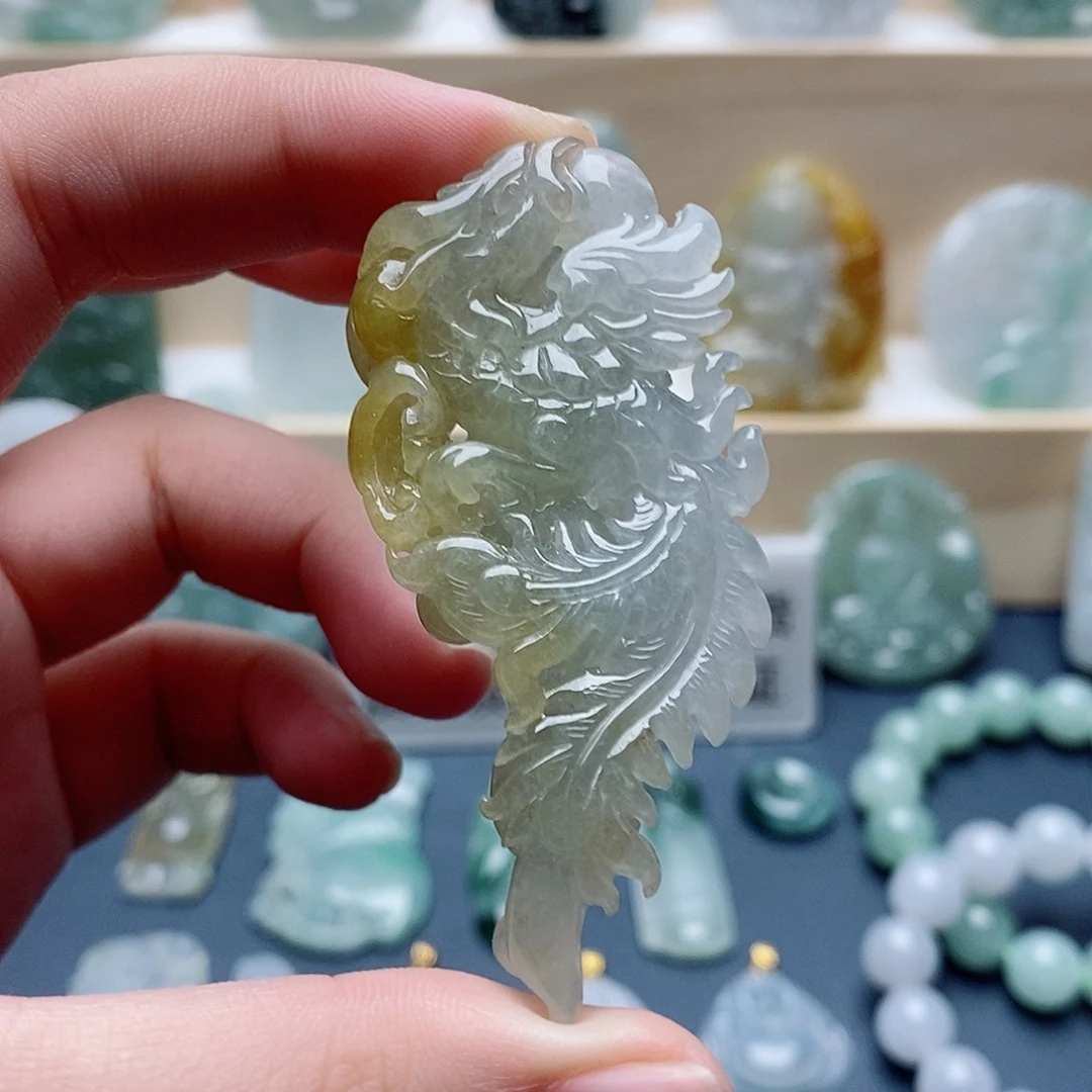 吊坠(不含链)未镶嵌翡翠凤牌