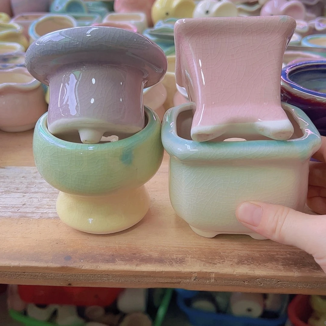 陶瓷花盆当场满12包邮