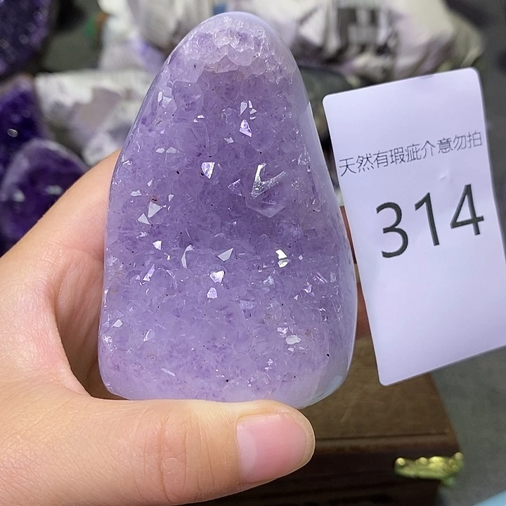 珠宝半成品紫晶未镶嵌