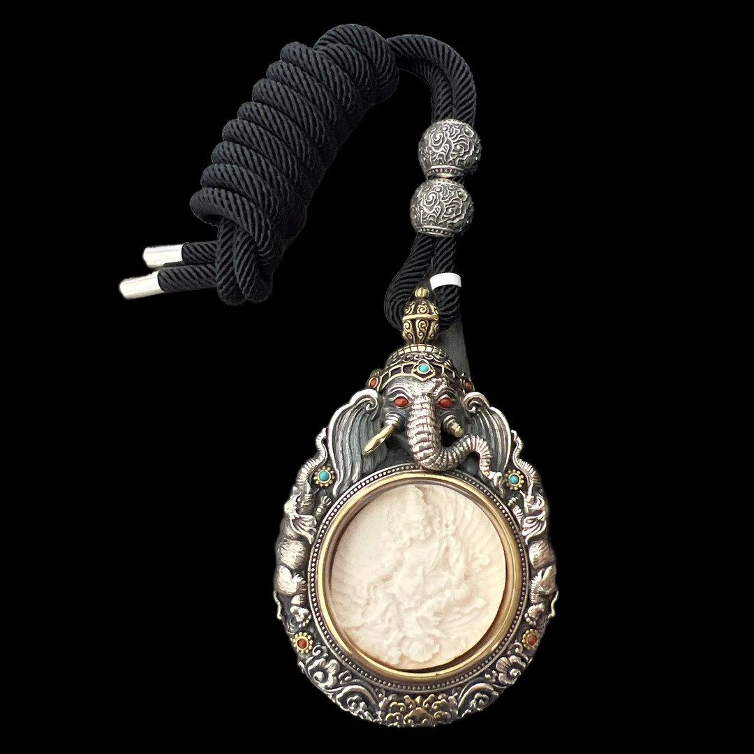 V6785猛犸吊坠（黄财神）孤品、