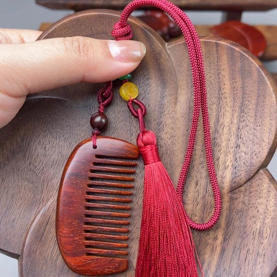 小叶紫檀手串/手链梳子挂件