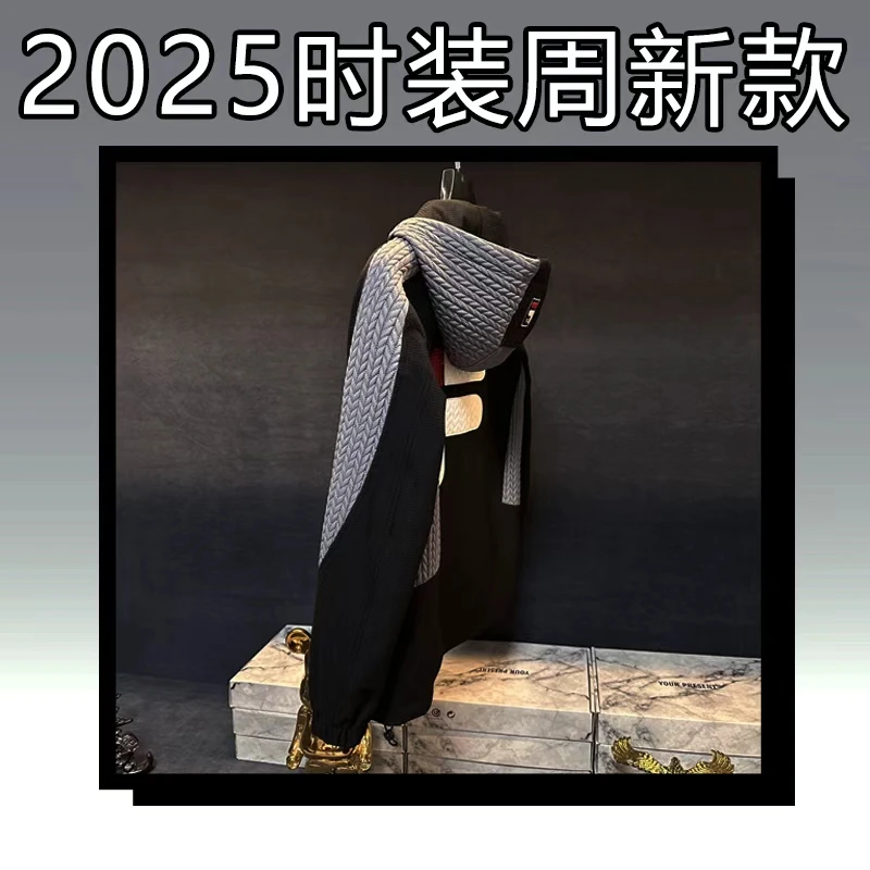 金【25681】高端潮牌男女同款夹克2025秋季新款潮时尚连帽外套百搭